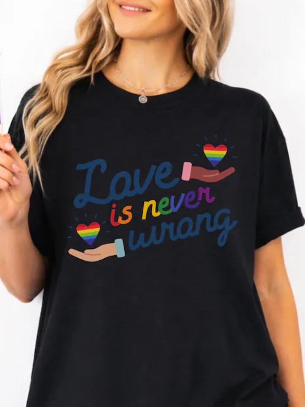 Love Is Never Wrong Shirt, Pride Tee, LGBTQ Rainbow Shirt Gift